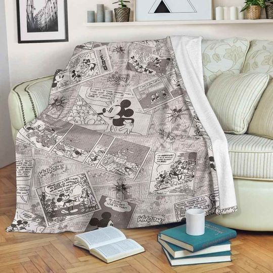 MICKEY MOUSE COMICS DISNEY BEST SELLER FLEECE BLANKET GIFT FOR FAN MICKEY MOUSE COMICS DISNEY BEST SELLER FLEECE BLANKET GIFT FOR FAN