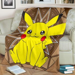PIKACHU POKEMON FLEECE BLANKET GIFT FOR FAN