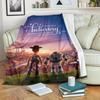 KEEP ON BELIEVING COWBOY AND BUZZ LIGHTNING FLEECE BLANKET GIFT FOR FAN
