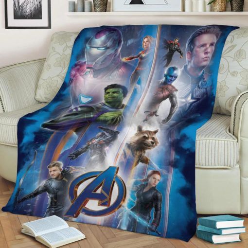 AVENGERS TEAM MARVEL FLEECE BLANKET GIFT FOR FAN AVENGERS TEAM MARVEL FLEECE BLANKET GIFT FOR FAN