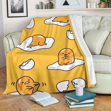GUDETAMA FLEECE BLANKET GIFT FOR FAN GUDETAMA FLEECE BLANKET GIFT FOR FAN