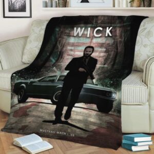 JOHN WICK FLEECE BLANKET GIFT FOR FAN