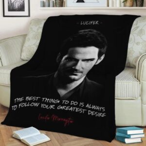 LUCIFER MORNINGSTAR FLEECE BLANKET GIFT FOR FAN