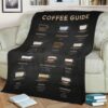 COFFEE GUIDE FLEECE BLANKET GIFT FOR FAN