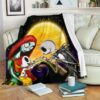 JACK SKELLINGTON AND SALLY FAMILY FLEECE BLANKET GIFT FOR FAN