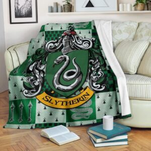 HARRY POTTER SLYTHERIN HOUSE FLEECE BLANKET GIFT FOR FAN