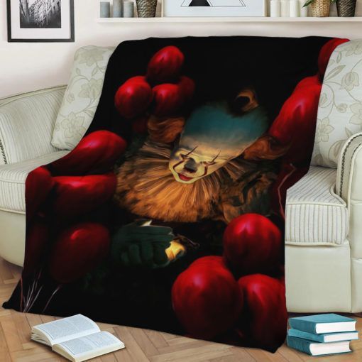 PENNYWISE FLEECE BLANKET GIFT FOR FAN PENNYWISE FLEECE BLANKET GIFT FOR FAN