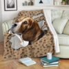 CUTE BEAGLE DOG LOVERS FLEECE BLANKET GIFT FOR FAN