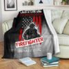 JUST A GIRL WHO FELL IN LOVE WITH A FIREFIGHTER BEST SELLER FLEECE BLANKET GIFT FOR FAN