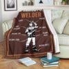 WELDER FLEECE BLANKET GIFT FOR FAN