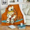 CALVIN AND HOBBES FLEECE BLANKET GIFT FOR FAN