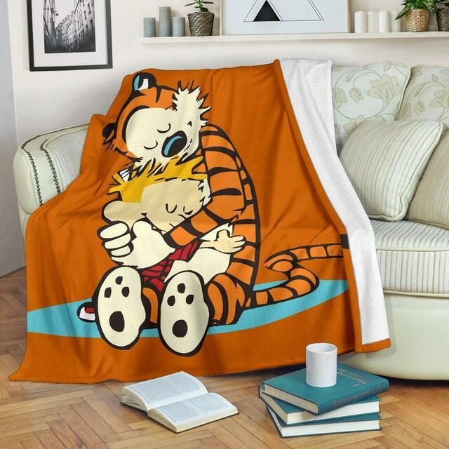 CALVIN AND HOBBES FLEECE BLANKET GIFT FOR FAN CALVIN AND HOBBES FLEECE BLANKET GIFT FOR FAN