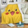 PIKACHU POKEMON PREMIUM FLEECE BLANKET GIFT FOR FAN