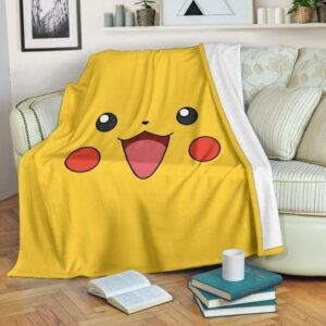PIKACHU POKEMON PREMIUM FLEECE BLANKET GIFT FOR FAN