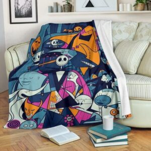 NIGHTMARE BEFORE CHRISTMAS PREMIUM FLEECE BLANKET GIFT FOR FAN