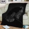 POST MALONE GRAYSCALE FLEECE BLANKET GIFT FOR FAN