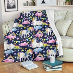 UNICORN NIGHT FESTIVAL BESTSELLER FLEECE BLANKET GIFT FOR FAN