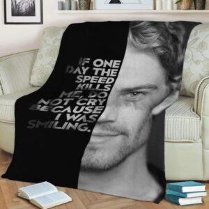 PAUL WALKER FLEECE BLANKET GIFT FOR FAN