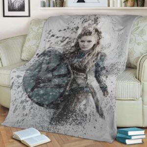 LAGERTHA VIKINGS FLEECE BLANKET GIFT FOR FAN