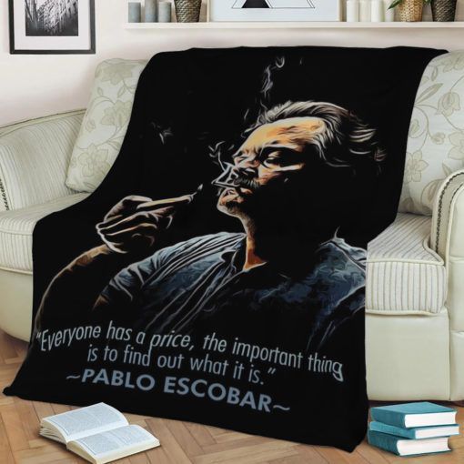 PABLO ESCOBAR FLEECE THROW BLANKET BEST SELLER FLEECE BLANKET GIFT FOR FAN PABLO ESCOBAR FLEECE THROW BLANKET BEST SELLER FLEECE BLANKET GIFT FOR FAN