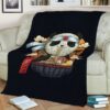 FUNNY PANDA RAMEN NOODLES FLEECE BLANKET GIFT FOR FAN
