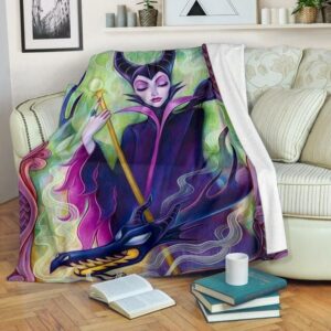 MALEFICENT PREMIUM FLEECE BLANKET GIFT FOR FAN