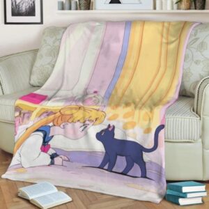 SAILOR MOON FLEECE BLANKET GIFT FOR FAN