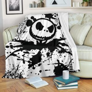 JACK SKELLINGTON PAINT FLAKES FLEECE BLANKET