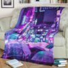 JAPAN RAIN NEON ANIME JAPAN BEST SELLER FLEECE BLANKET GIFT FOR FAN