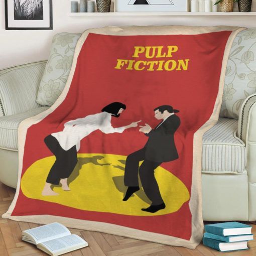 PULP FICTION FLEECE BLANKET GIFT FOR FAN PULP FICTION FLEECE BLANKET GIFT FOR FAN