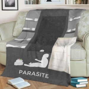 PARASITE MOVIE FLEECE BLANKET GIFT FOR FAN