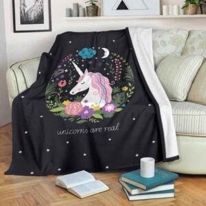 UNICORN REAL FLEECE BLANKET GIFT FOR FAN