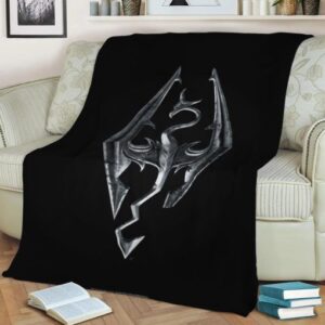 SKYRIM SYMBOL FLEECE BLANKET GIFT FOR FAN