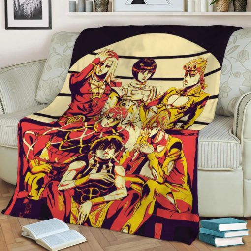 JOJO ANIME JAPAN BEST SELLER FLEECE BLANKET GIFT FOR FAN JOJO ANIME JAPAN BEST SELLER FLEECE BLANKET GIFT FOR FAN