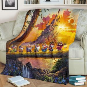 CUTE 7 DWARFS BEST SELLER FLEECE BLANKET GIFT FOR FAN