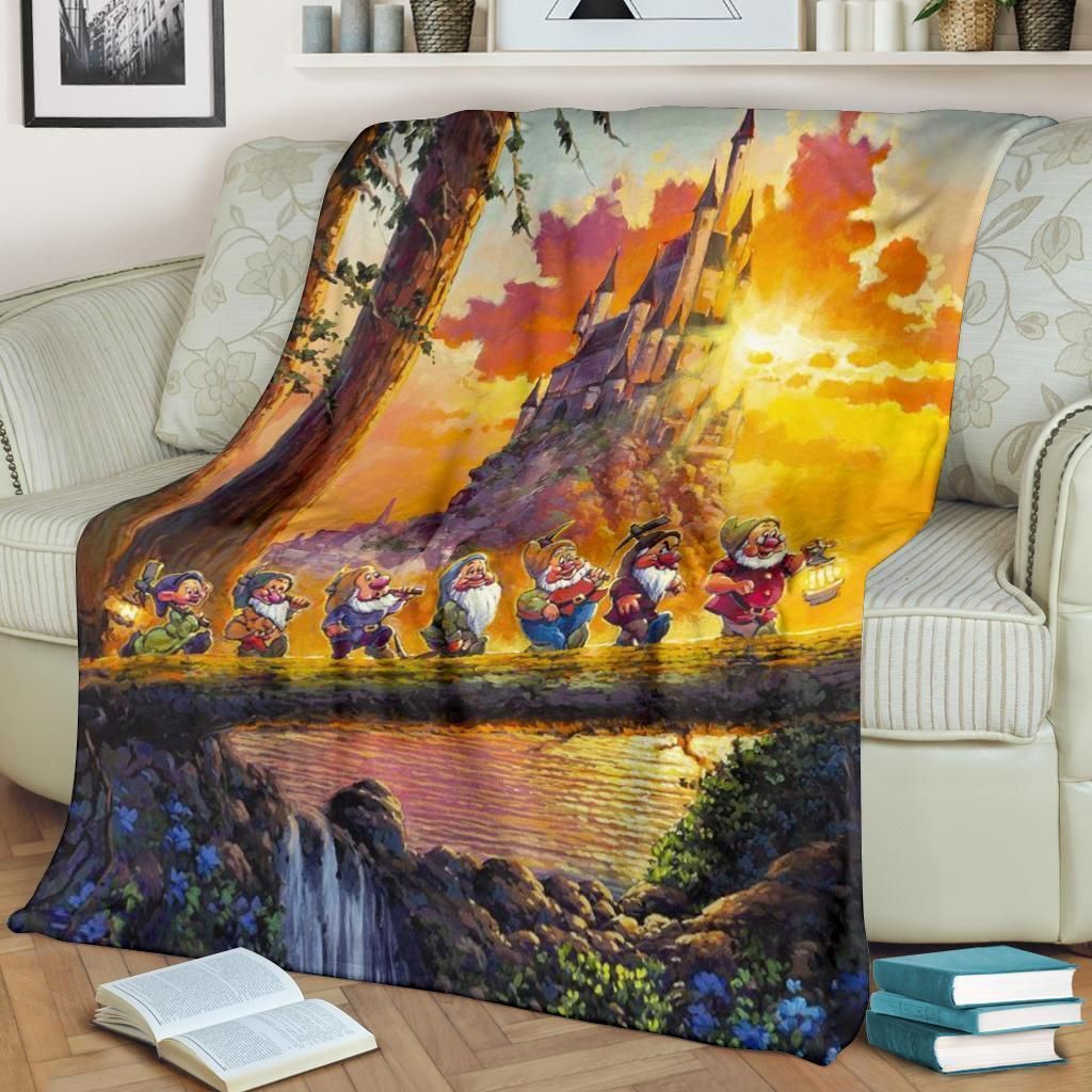 CUTE 7 DWARFS BEST SELLER FLEECE BLANKET GIFT FOR FAN CUTE 7 DWARFS BEST SELLER FLEECE BLANKET GIFT FOR FAN