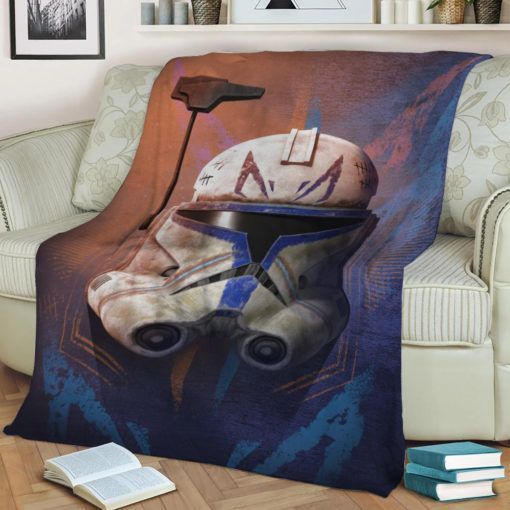 CAPTAIN REX STAR WARS FLEECE BLANKET GIFT FOR FAN CAPTAIN REX STAR WARS FLEECE BLANKET GIFT FOR FAN