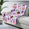 CUPCAKE AND DONUT CUSTOM NAME BEST SELLER FLEECE BLANKET GIFT FOR FAN