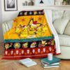 PIKACHU POKEMON CHRISTMAS FLEECE BLANKET GIFT FOR FAN