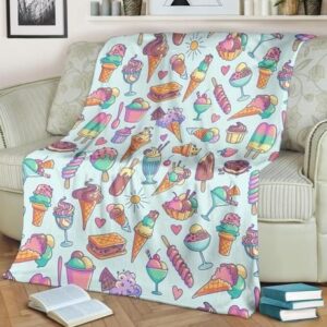 SWEET ICE CREAM BEST SELLER FLEECE BLANKET GIFT FOR FAN