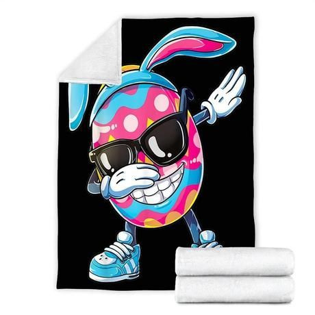 DABBING EASTER EGG BESTSELLER FLEECE BLANKET GIFT FOR FAN DABBING EASTER EGG BESTSELLER FLEECE BLANKET GIFT FOR FAN