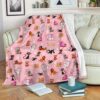 CUTE DISNEY KITTEN FLEECE BLANKET GIFT FOR FAN