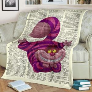 CHESHIRE CAT BEST SELLER FLEECE BLANKET GIFT FOR FAN