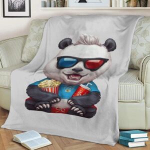 PANDA CINEPHILE FLEECE BLANKET GIFT FOR FAN