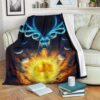 GRAPHIC DEER FLEECE BLANKET GIFT FOR FAN