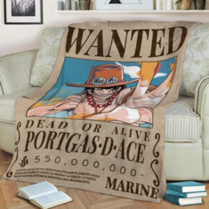 ACE BOUNTY WANTED ANIME JAPAN BEST SELLER FLEECE BLANKET GIFT FOR FAN