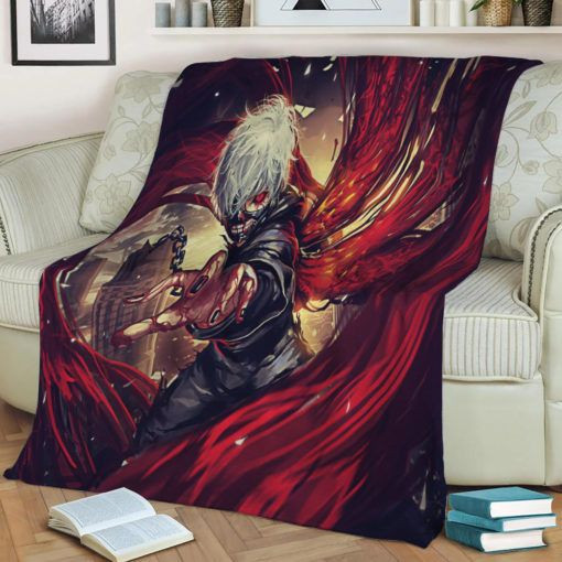 TOKYO GHOUL ANIME JAPAN BEST SELLER FLEECE BLANKET GIFT FOR FAN TOKYO GHOUL ANIME JAPAN BEST SELLER FLEECE BLANKET GIFT FOR FAN