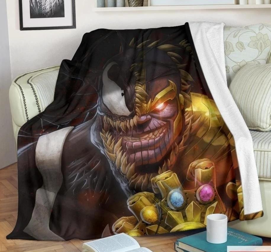 THANOS VENOM FLEECE BLANKET GIFT FOR FAN THANOS VENOM FLEECE BLANKET GIFT FOR FAN