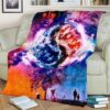 COLORFUL YIN YANG UNIVERSE BEST SELLER FLEECE BLANKET GIFT FOR FAN