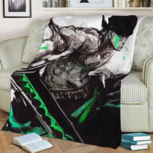 RORONOA ZORO ONE PIECE ANIME JAPAN BEST SELLER FLEECE BLANKET GIFT FOR FAN